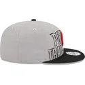 cappello-piatto-grigio-e-nero-snapback-9fifty-draft-edition-2023-di-portland-trail-blazers-nba-di-new-era