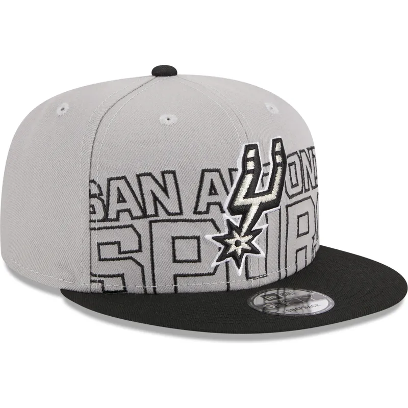 mutzen-flach-grau-snapback-9fifty-draft-edition-2023-der-san-antonio-spurs-nba-von-new-era