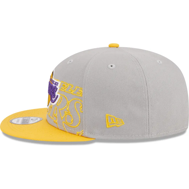 cappelli-piatta-grigio-snapback-9fifty-draft-edition-2023-dei-los-angeles-lakers-nba-di-new-era