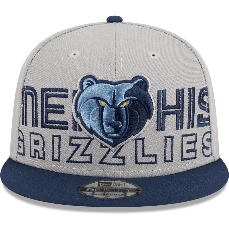 mutzen-flach-grau-snapback-9fifty-draft-edition-2023-der-memphis-grizzlies-nba-von-new-era