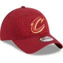 gorra-curva-roja-ajustable-9twenty-draft-edition-2023-de-cleveland-cavaliers-nba-de-new-era