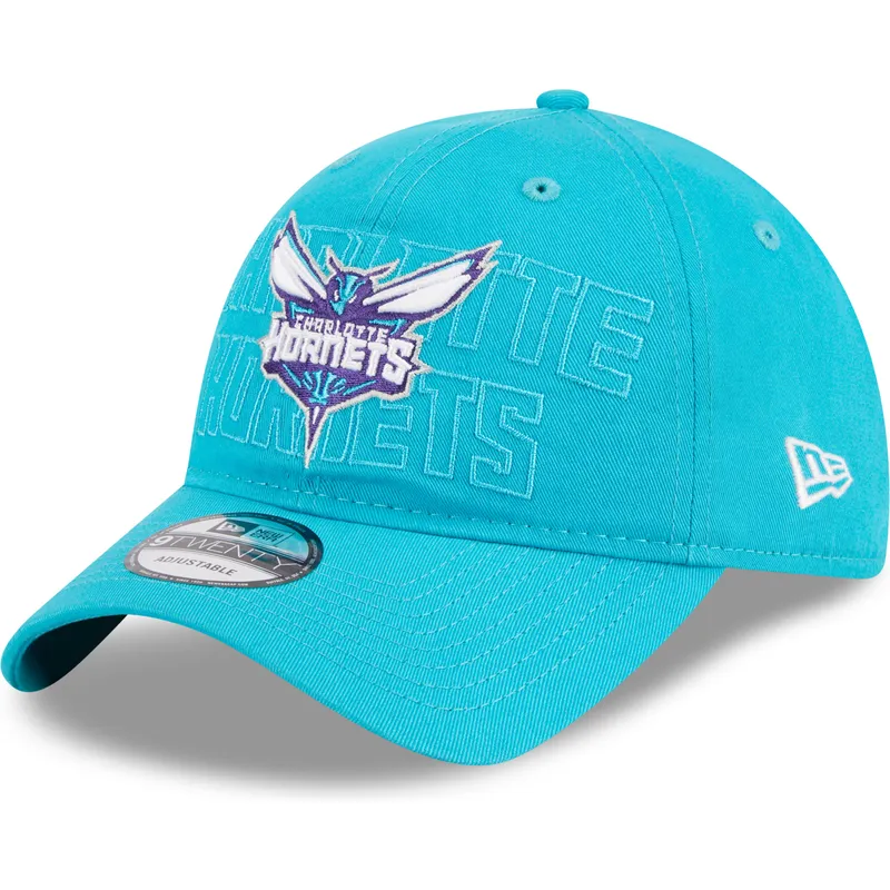 cappellino-curvo-blu-regolabile-9twenty-draft-edition-2023-di-charlotte-hornets-nba-di-new-era
