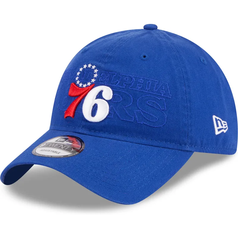 mutzen-gebogen-blau-verstellbares-band-9twenty-draft-edition-2023-der-philadelphia-76ers-nba-von-new-era