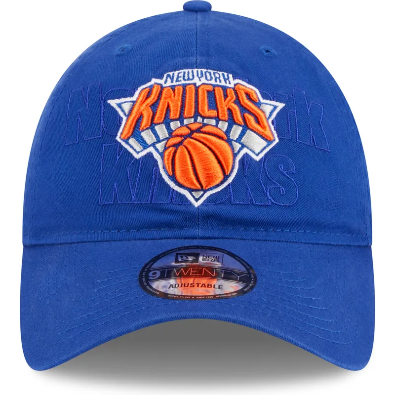 cappellino-curvo-blu-regolabile-9twenty-draft-edition-2023-dei-new-york-knicks-nba-di-new-era