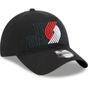 sort-justerbar-kurvet-kasket-9twenty-draft-edition-2023-fra-portland-trail-blazers-nba-fra-new-era