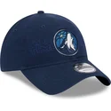 marineblaue-verstellbare-gebogene-kappe-9twenty-draft-edition-2023-der-minnesota-timberwolves-nba-von-new-era