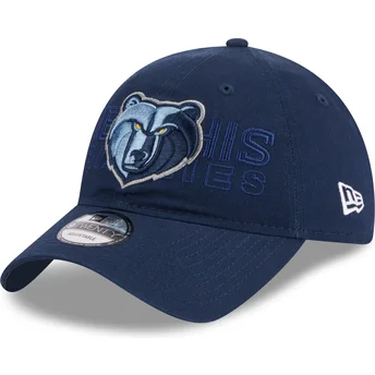 Cappellino curvo blu marino regolabile 9TWENTY Draft Edition 2023 di Memphis Grizzlies NBA di New Era
