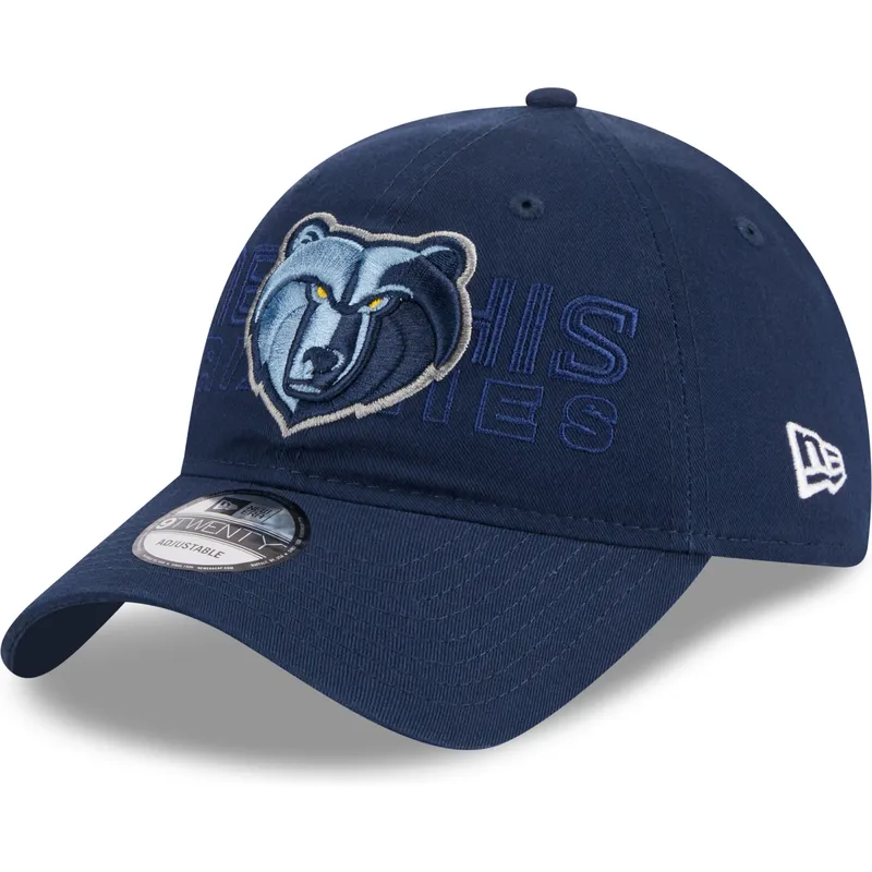 cappellino-curvo-blu-marino-regolabile-9twenty-draft-edition-2023-di-memphis-grizzlies-nba-di-new-era