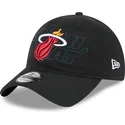 cappellino-curvo-nero-regolabile-9twenty-draft-edition-2023-di-miami-heat-nba-di-new-era