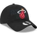 sort-justerbar-kurvet-kasket-9twenty-draft-edition-2023-fra-miami-heat-nba-fra-new-era