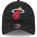 gorra-curva-negra-ajustable-9twenty-draft-edition-2023-de-miami-heat-nba-de-new-era