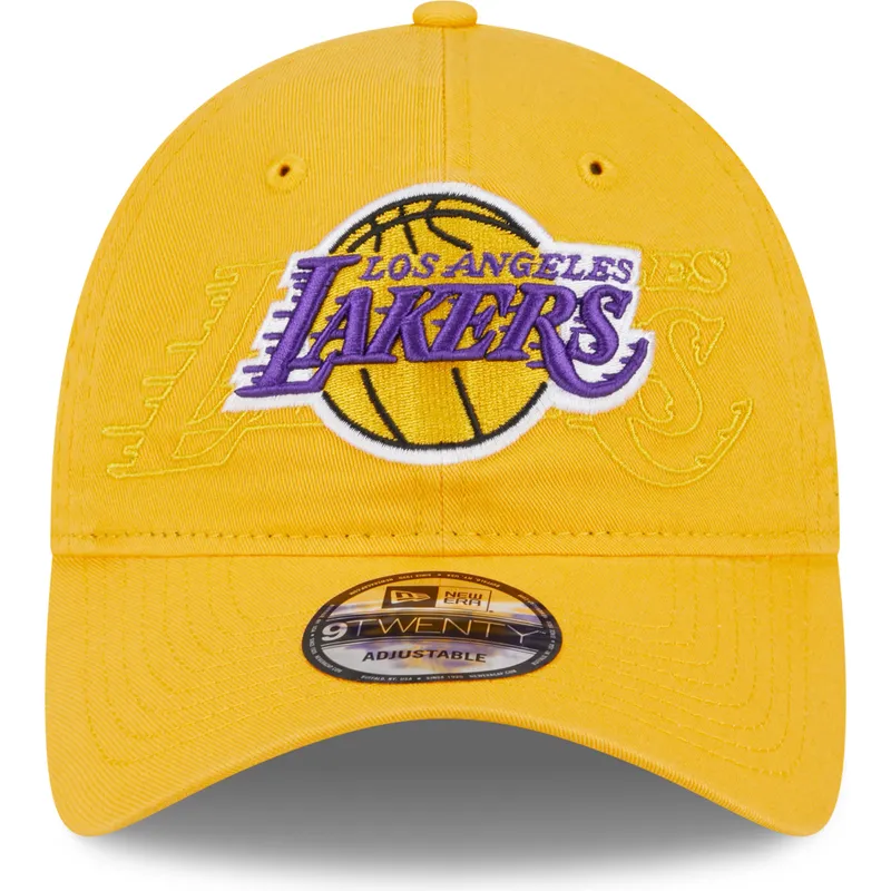 cappelli-curva-giallo-cinghia-regolabile-9twenty-draft-edition-2023-dei-los-angeles-lakers-nba-di-new-era