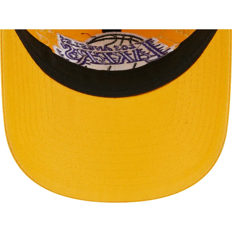 mutzen-gebogen-gelb-verstellbares-band-9twenty-draft-edition-2023-der-los-angeles-lakers-nba-von-new-era