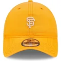 cappellino-visiera-curva-arancione-regolabile-9twenty-mini-logo-di-san-francisco-giants-mlb-di-new-era