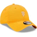 cappellino-visiera-curva-arancione-regolabile-9twenty-mini-logo-di-san-francisco-giants-mlb-di-new-era