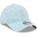 cappellino-curvo-azzurro-regolabile-9twenty-mini-logo-dei-los-angeles-dodgers-mlb-di-new-era