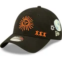 cappellino-curvo-nero-regolabile-9twenty-washed-graphic-di-new-era