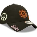 cappellino-curvo-nero-regolabile-9twenty-washed-graphic-di-new-era