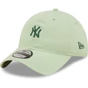 cappellino-curvo-verde-chiaro-regolabile-con-logo-verde-9twenty-mini-logo-dei-new-york-yankees-mlb-di-new-era