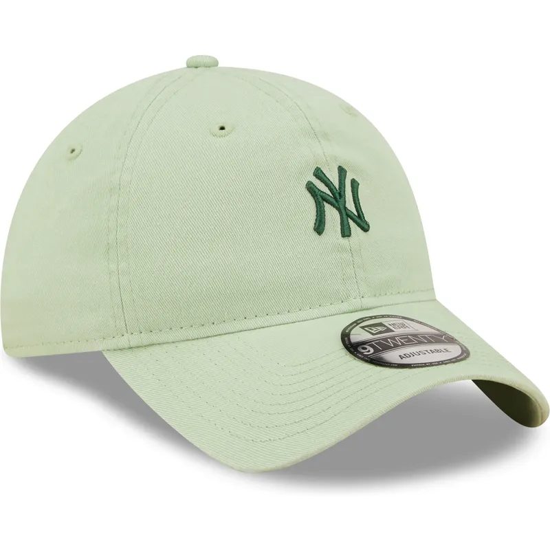 mutzen-gebogen-grun-verstellbares-band-claro-9twenty-mini-der-new-york-yankees-mlb-von-new-era