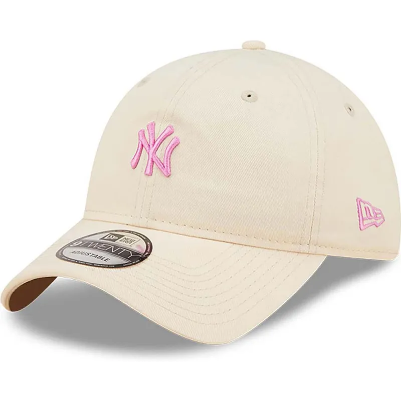 gorra-curva-rosa-claro-ajustable-con-logo-rosa-9twenty-mini-logo-de-new-york-yankees-mlb-de-new-era