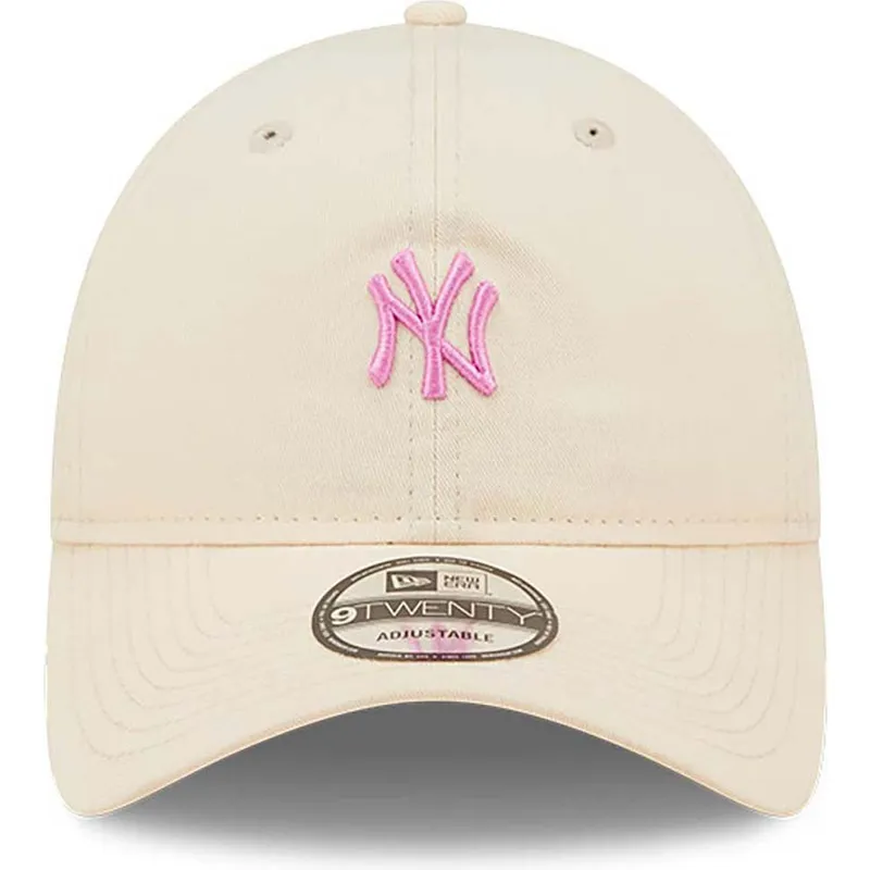 cappelli-curva-rosa-cinghia-regolabile-claro-9twenty-mini-dei-new-york-yankees-mlb-di-new-era