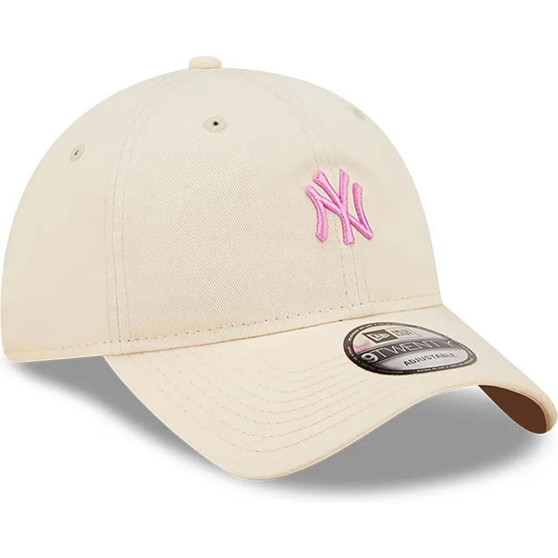 gorra-curva-rosa-claro-ajustable-con-logo-rosa-9twenty-mini-logo-de-new-york-yankees-mlb-de-new-era