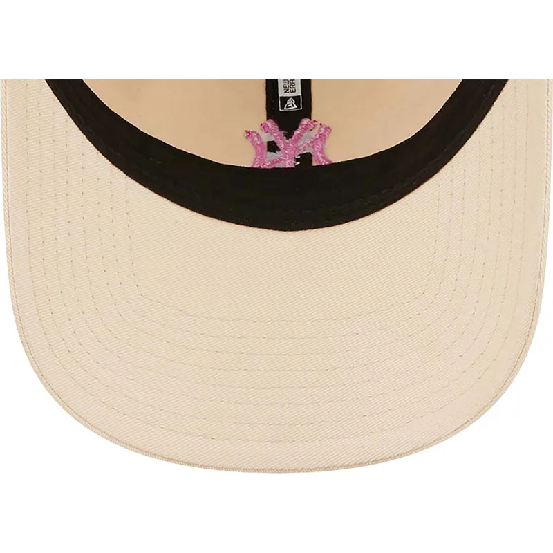 cappelli-curva-rosa-cinghia-regolabile-claro-9twenty-mini-dei-new-york-yankees-mlb-di-new-era