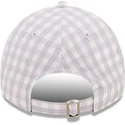 cappellino-con-visiera-curva-viola-chiaro-regolabile-da-donna-9twenty-gingham-dei-new-york-yankees-mlb-di-new-era