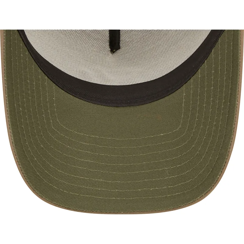 cappelli-curva-verde-snapback-a-frame-tech-ripstop-dei-new-york-yankees-mlb-di-new-era