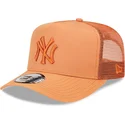 cappelli-curva-marrone-snapback-a-frame-tech-ripstop-dei-new-york-yankees-mlb-di-new-era