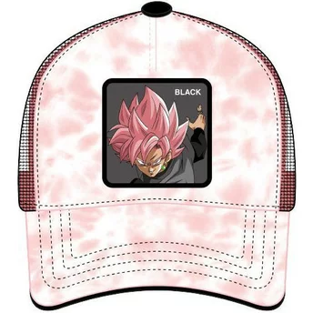 Capslab Goku Black BLA3 Dragon Ball Pink and White Trucker Hat