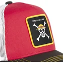 trucker-kasket-rod-hvid-og-sort-straw-hat-pirates-one2-one-piece-fra-capslab