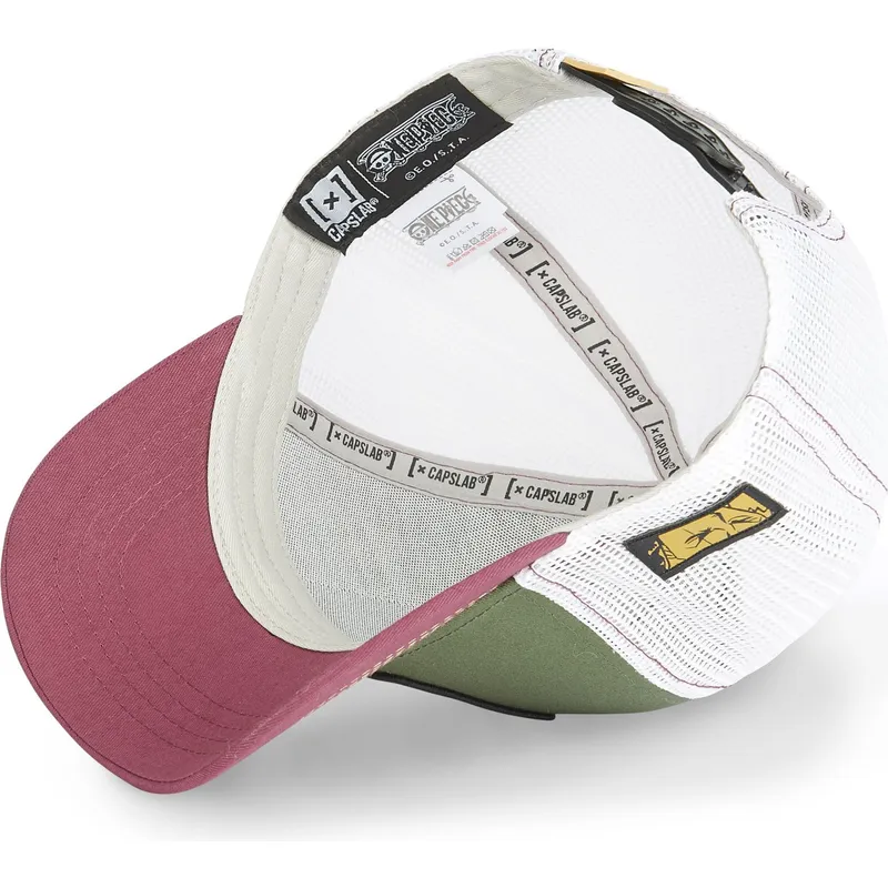 trucker-cap-grun-weiss-und-rot-roronoa-zoro-zor4-one-piece-von-capslab