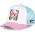 czapka-trucker-biala-niebieska-i-rozowa-tony-tony-chopper-cho4-one-piece-od-capslab