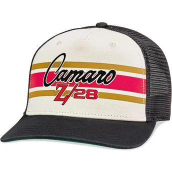 Cappellino trucker bianco e nero snapback Camaro Z28 Sinclair di American Needle