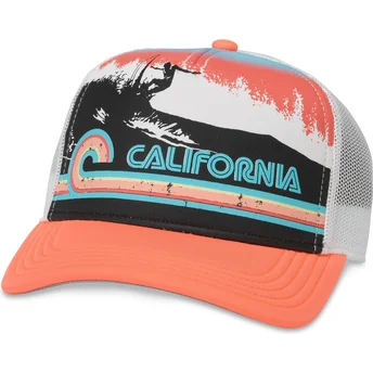 Keps trucker orange snapback California Riptide Valin från American Needle