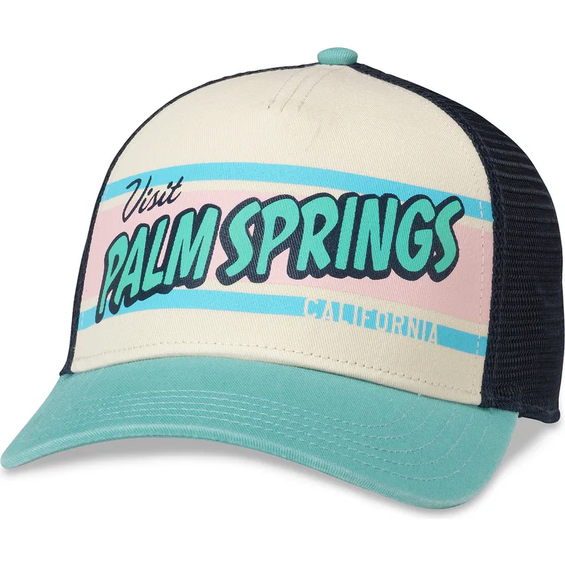 cappellino-trucker-beige-blu-navy-e-verde-snapback-palm-springs-california-sinclair-di-american-needle