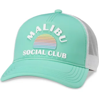 Grøn og hvid trucker snapback kasket Malibu Social Club Riptide Valin fra American Needle