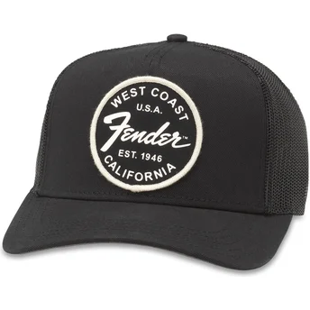 Cappellino trucker nero snapback Fender Valin di American...