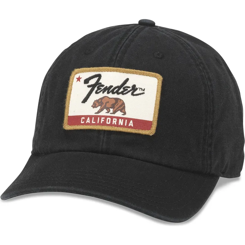 cappello-curvo-nero-regolabile-fender-hepcat-di-american-needle