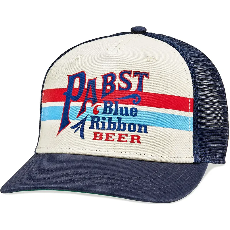 gorra-trucker-beige-och-marinbla-snapback-pabst-blue-ribbon-sinclair-fran-american-needle