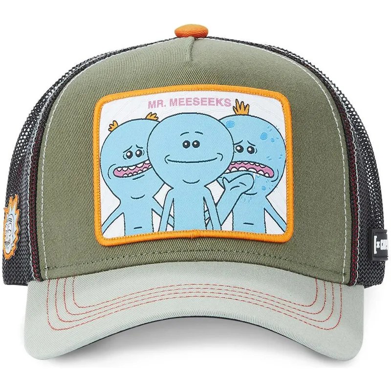 cappellino-trucker-verde-mr-meeseeks-mrm1-rick-y-morty-di-capslab