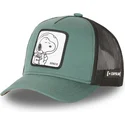 cappellino-trucker-verde-snoopy-space-sp2-peanuts-di-capslab