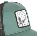 casquette-trucker-verte-snoopy-space-sp2-peanuts-capslab