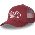 cappelli-curva-rosso-cinghia-regolabile-di-von-dutch