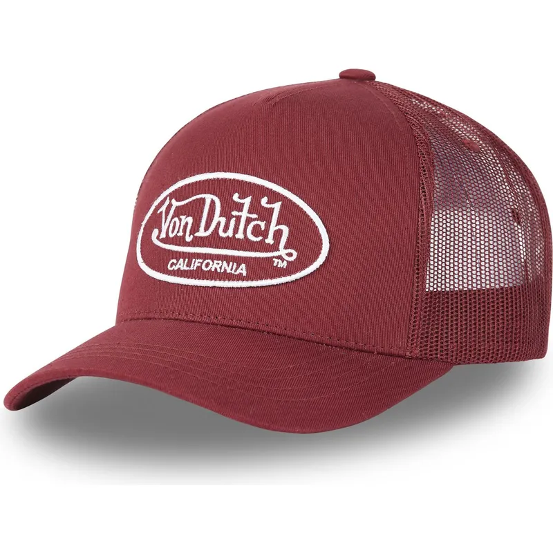 cappelli-curva-rosso-cinghia-regolabile-di-von-dutch