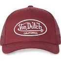 cappellino-trucker-rosso-scuro-regolabile-lof-b1-di-von-dutch