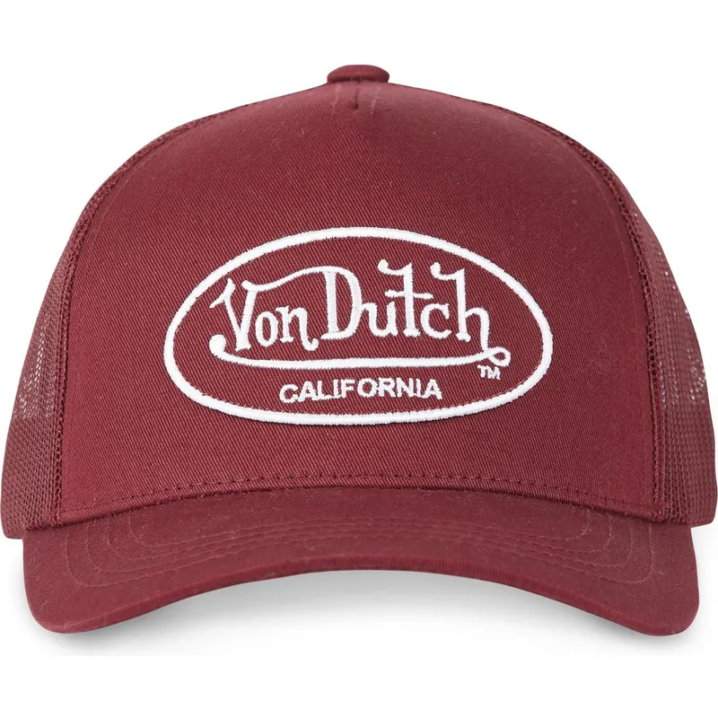 cappelli-curva-rosso-cinghia-regolabile-di-von-dutch