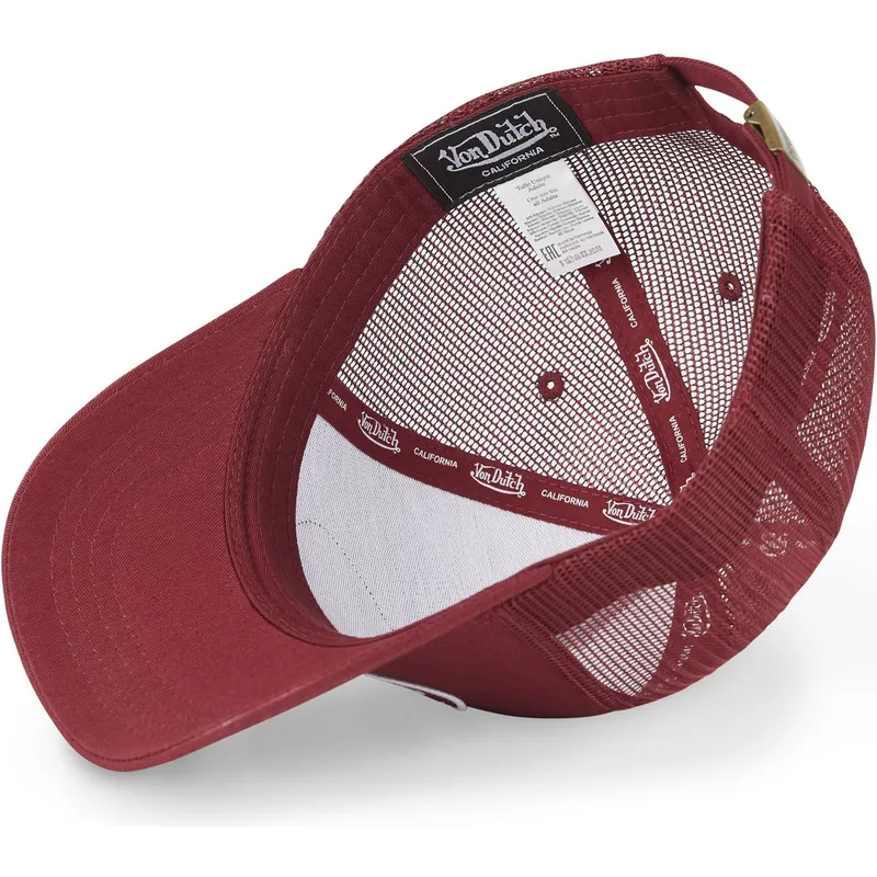 cappelli-curva-rosso-cinghia-regolabile-di-von-dutch